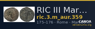 RIC III Marcus Aurelius 359 — CANOA