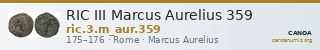 RIC III Marcus Aurelius 359 — CANOA