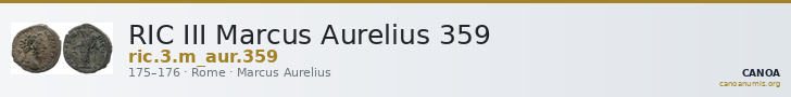 RIC III Marcus Aurelius 359 — CANOA
