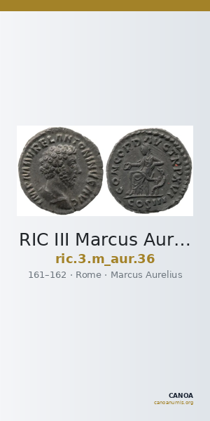 RIC III Marcus Aurelius 36 — CANOA