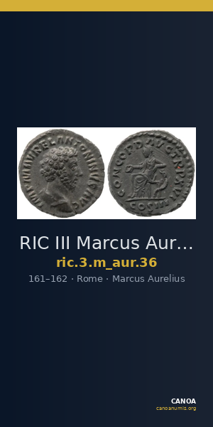 RIC III Marcus Aurelius 36 — CANOA
