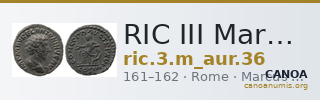 RIC III Marcus Aurelius 36 — CANOA