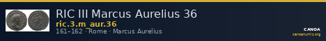 RIC III Marcus Aurelius 36 — CANOA