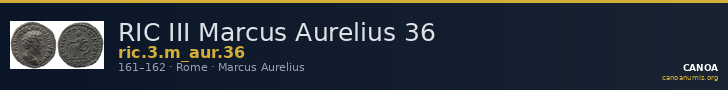 RIC III Marcus Aurelius 36 — CANOA
