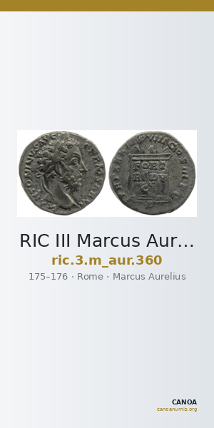 RIC III Marcus Aurelius 360 — CANOA