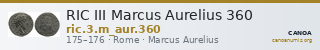 RIC III Marcus Aurelius 360 — CANOA