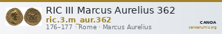 RIC III Marcus Aurelius 362 — CANOA