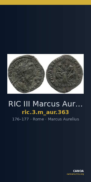 RIC III Marcus Aurelius 363 — CANOA