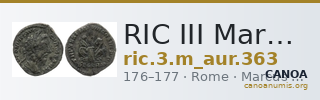 RIC III Marcus Aurelius 363 — CANOA