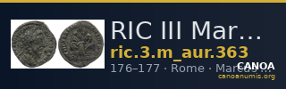 RIC III Marcus Aurelius 363 — CANOA