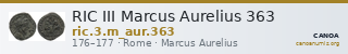 RIC III Marcus Aurelius 363 — CANOA