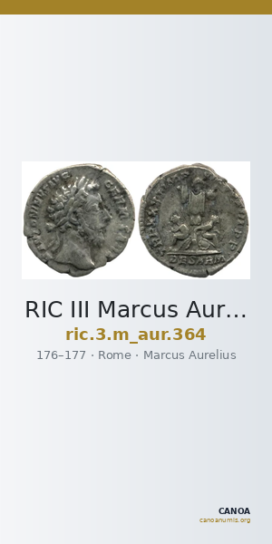 RIC III Marcus Aurelius 364 — CANOA