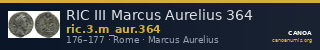 RIC III Marcus Aurelius 364 — CANOA
