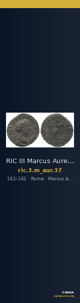 RIC III Marcus Aurelius 37 — CANOA