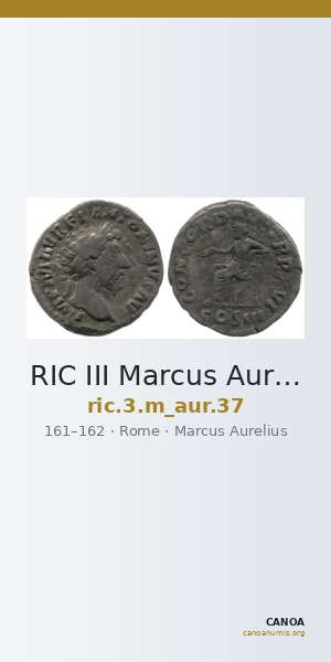 RIC III Marcus Aurelius 37 — CANOA