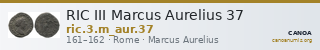 RIC III Marcus Aurelius 37 — CANOA