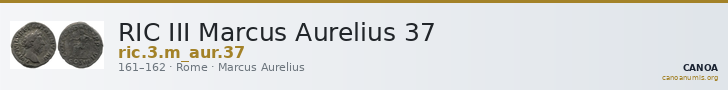 RIC III Marcus Aurelius 37 — CANOA