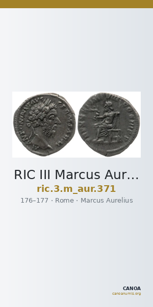 RIC III Marcus Aurelius 371 — CANOA