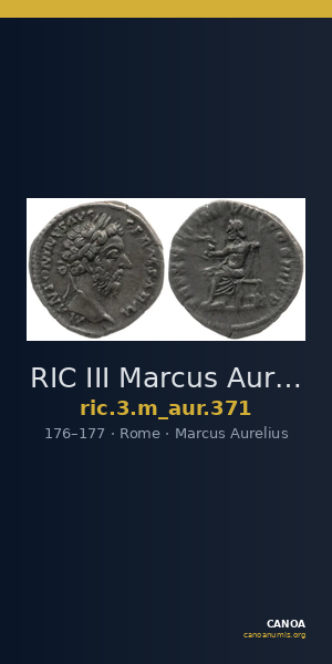RIC III Marcus Aurelius 371 — CANOA