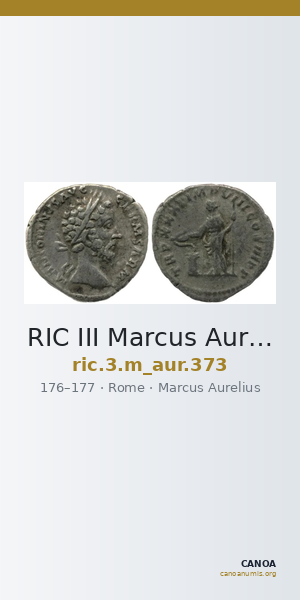 RIC III Marcus Aurelius 373 — CANOA