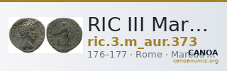 RIC III Marcus Aurelius 373 — CANOA