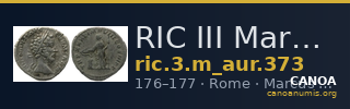 RIC III Marcus Aurelius 373 — CANOA