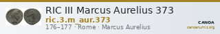 RIC III Marcus Aurelius 373 — CANOA