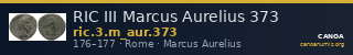 RIC III Marcus Aurelius 373 — CANOA