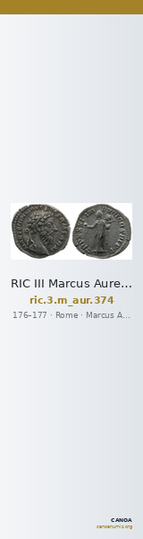 RIC III Marcus Aurelius 374 — CANOA