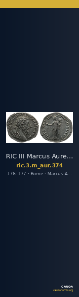 RIC III Marcus Aurelius 374 — CANOA