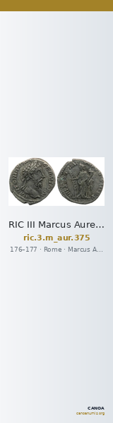 RIC III Marcus Aurelius 375 — CANOA