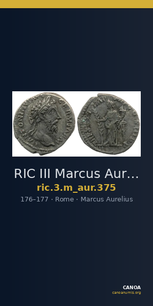 RIC III Marcus Aurelius 375 — CANOA
