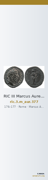 RIC III Marcus Aurelius 377 — CANOA