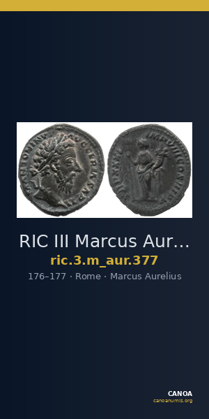 RIC III Marcus Aurelius 377 — CANOA