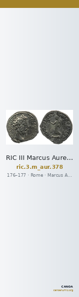 RIC III Marcus Aurelius 378 — CANOA