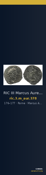 RIC III Marcus Aurelius 378 — CANOA