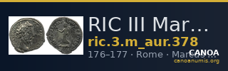 RIC III Marcus Aurelius 378 — CANOA
