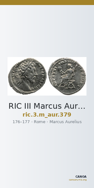 RIC III Marcus Aurelius 379 — CANOA