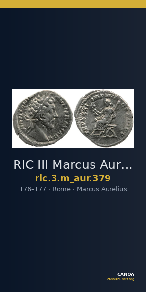 RIC III Marcus Aurelius 379 — CANOA