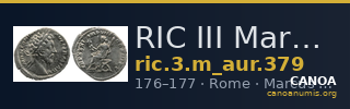 RIC III Marcus Aurelius 379 — CANOA