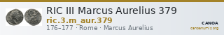 RIC III Marcus Aurelius 379 — CANOA