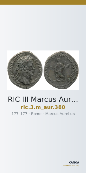 RIC III Marcus Aurelius 380 — CANOA