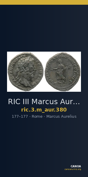 RIC III Marcus Aurelius 380 — CANOA