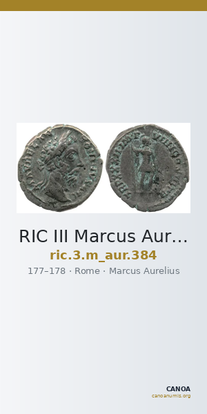 RIC III Marcus Aurelius 384 — CANOA