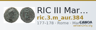 RIC III Marcus Aurelius 384 — CANOA