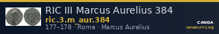 RIC III Marcus Aurelius 384 — CANOA