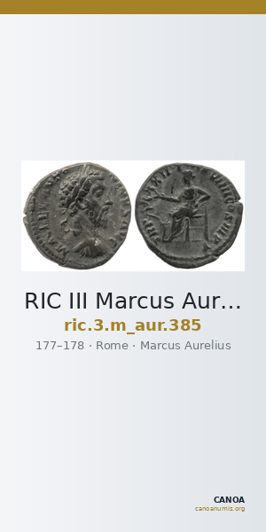 RIC III Marcus Aurelius 385 — CANOA