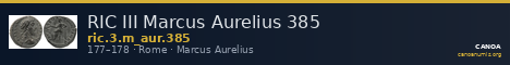 RIC III Marcus Aurelius 385 — CANOA