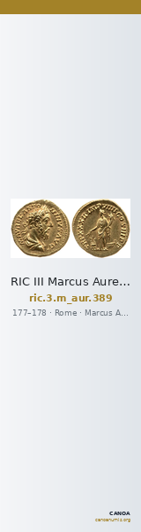 RIC III Marcus Aurelius 389 — CANOA