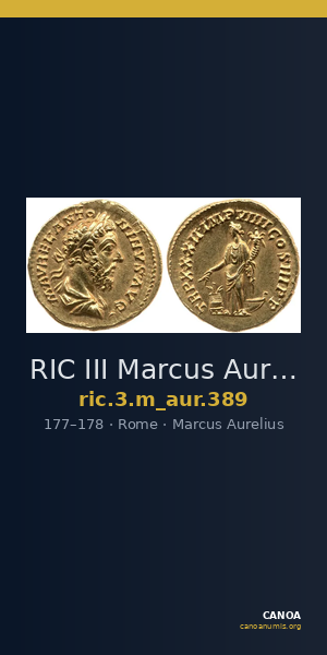 RIC III Marcus Aurelius 389 — CANOA